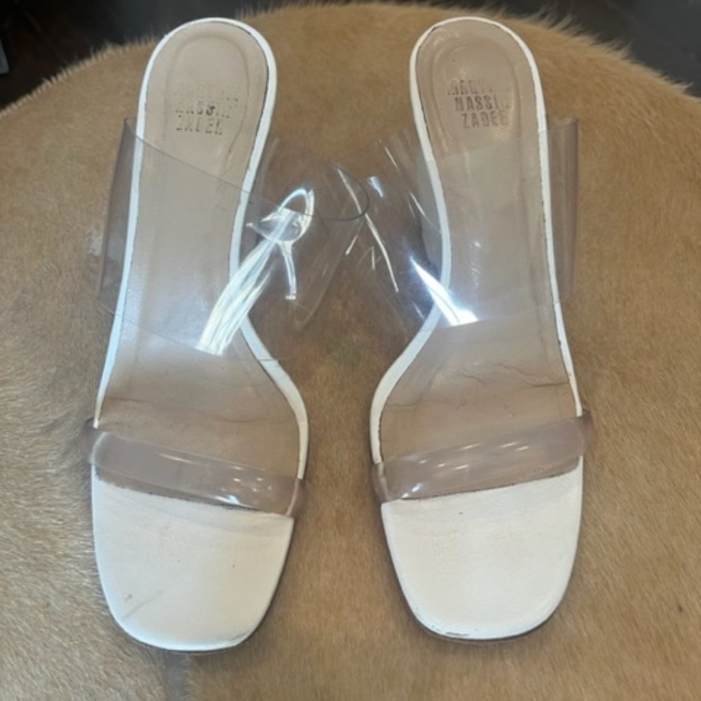Maryam Nassir Zadeh White Olympia Wedge Shoes Heels 37 7